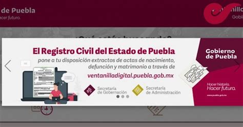 registro civil puebla citas|Trámites y Servicios